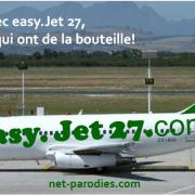 parodie fausse pub compagnie avions easy jet 27