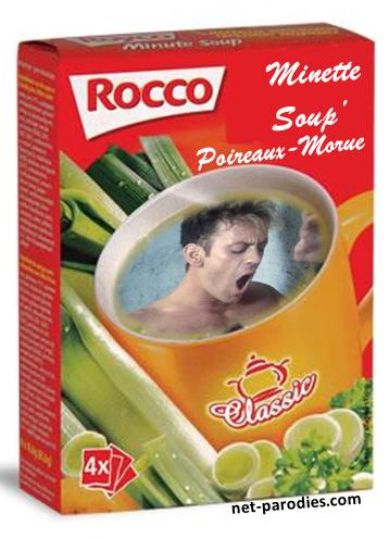 parodie fausse pub soupe royco minute rocco