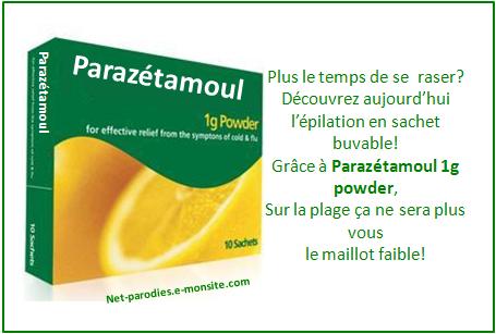 Faux medicament paracetamol